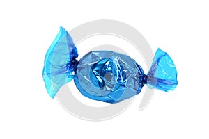 Blue wrapped candy