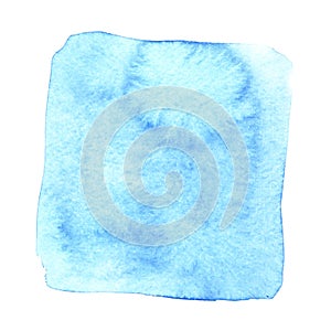 Blue wry watercolor square