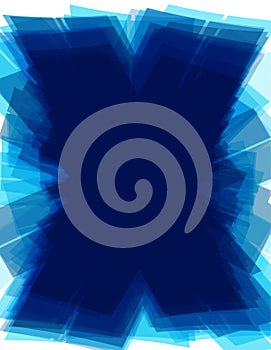 Blue x-background with tech X letter shape. Futuristic pattern