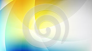 Blue yellow blurred smooth waves abstract background