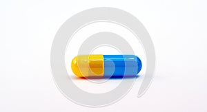 Blue-yellow capsule