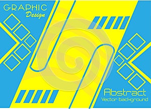 blue and yellow color simple abstract vector background art for anything