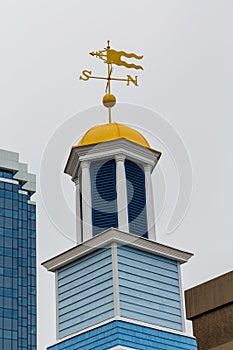 Blue and Yellow Cupola with Windvane