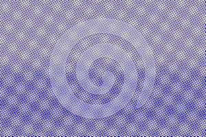 Blue yellow dotted halftone. Horizontal frequent dotted gradient.