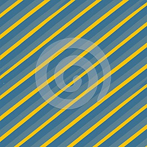 Blue Yellow Pattern With Diagonal Lines And Small Breakouts Vector Background Style