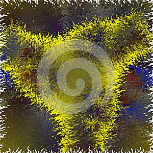 Blue yellow purple glass geometries cosmos spiral shapes fractal, blur lights, shapes, geometries, abstract background