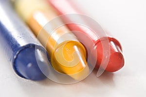 Blue Yellow Red Crayon