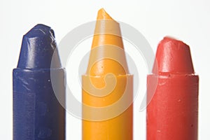 Blue Yellow Red Crayon