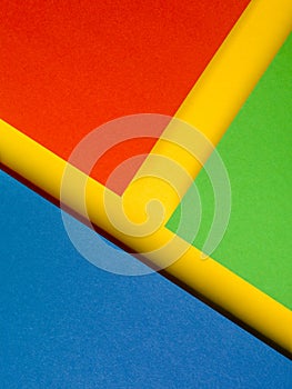 Blue-yellow-red geometric background image texture