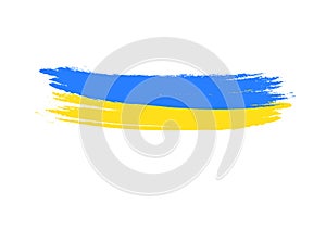 Blue and yellow ukrainian flag, Ukraine war icon