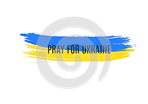 Blue and yellow ukrainian flag, Ukraine war icon