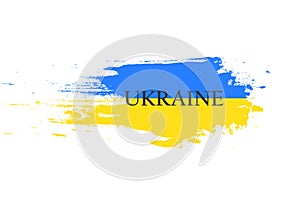 Blue and yellow ukrainian flag, Ukraine war icon