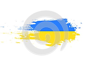 Blue and yellow ukrainian flag, Ukraine war icon