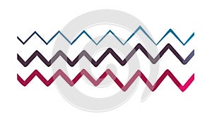 Blue Zigzag Pattern Vector Design, Energetic Chevron Background, vector design Generative AI