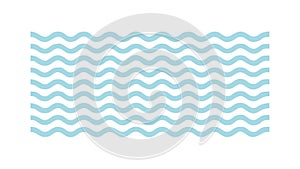 Blue Zigzag Wave Seamless Pattern Background, vector design Generative AI