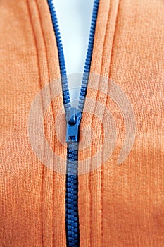 Blue zipper