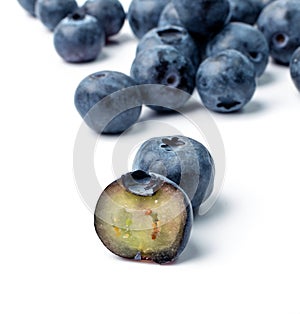 Blueberries, Huckleberry Isolated