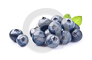 Blueberries isolated