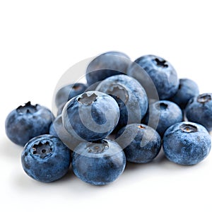 Blueberries isolated on white background