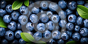 Blueberries Pile. Natural Antioxidant, Organic Superfood. Generative AI