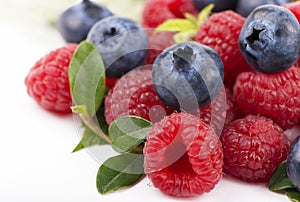 Blueberries & raspberries