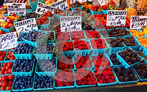 Blueberries Raspberries Blackberries