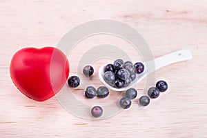 Blueberries rich in anti-oxidants and flavonoid anthocyanin has