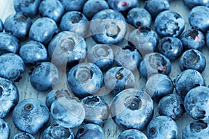 Blueberry antioxidant organic superfood, fresh blueberries background