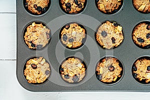 Blueberry And Apple Fruits Cupcakes Muffins