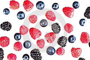 Blueberry, blackberry, raspberry.