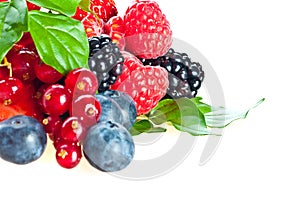 Blueberry, blackberry, raspberry.