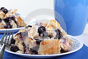 Blueberry Bread Pudding