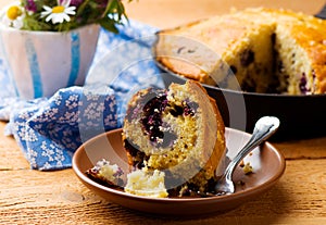 Blueberry Buttermilk Cornbread.