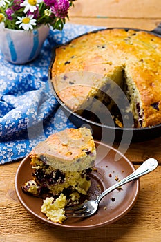 Blueberry Buttermilk Cornbread.