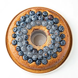 Blueberry Cake with Hole in the Middle photo
