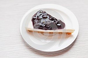 A blueberry cheese pie.