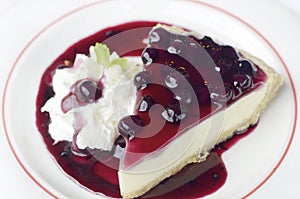 Blueberry cheese pie