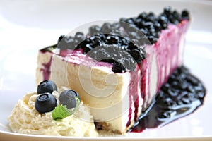 Blueberry cheesecake slice img