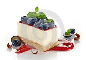 Blueberry cheesecake photo