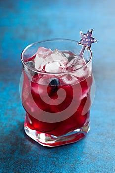 Blueberry cocktail