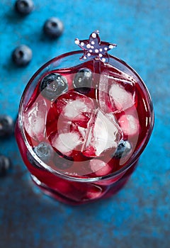 Blueberry cocktail