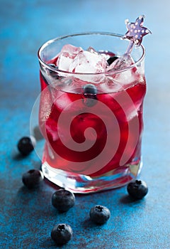 Blueberry cocktail