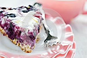 Blueberry Flan