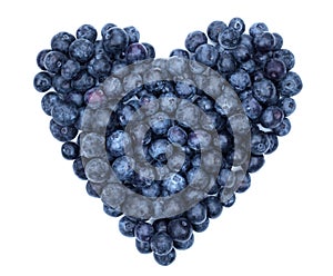 Blueberry heart photo
