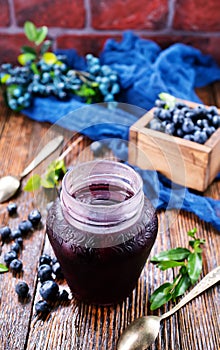 Blueberry jam photo