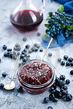 Blueberry jam photo