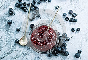 Blueberry jam photo