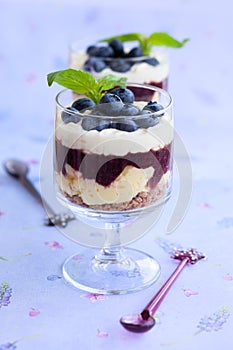 Blueberry parfait