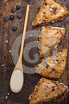 Blueberry Pastry Scones