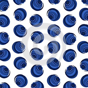 Blueberry pattern background set. Collection icon blueberry. Vector